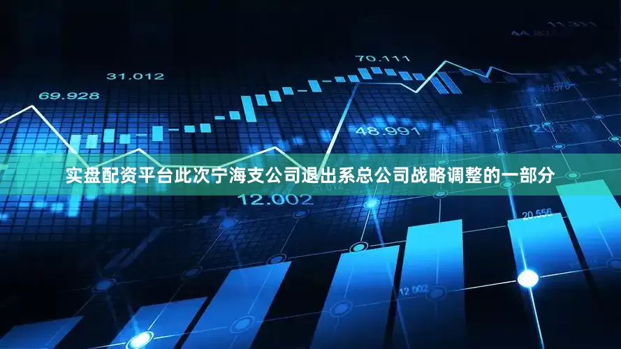 实盘配资平台此次宁海支公司退出系总公司战略调整的一部分