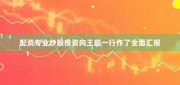 配资专业炒股投资向王超一行作了全面汇报